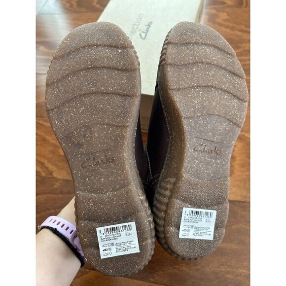 Clarks Women's Caroline Cove Oxford Burgundy Leather 5.5 M NEW - Picture 7 of 9